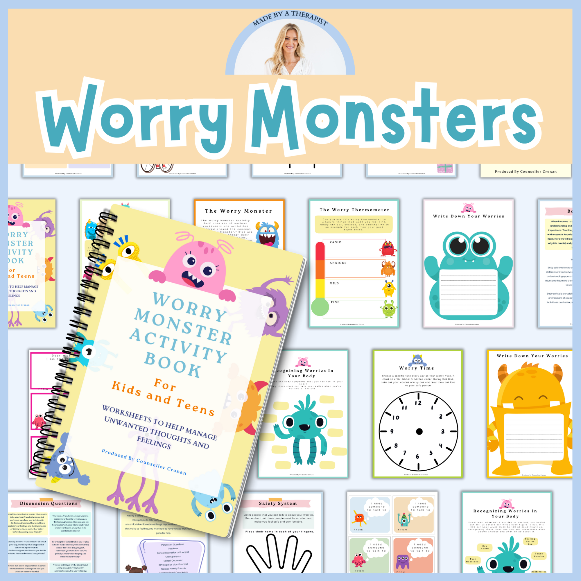 worry monsters Worry Monsters. Anxiety Coping Skill Tool for Kids