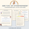 Overthinking Workbook for personal growth and development.