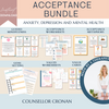 Acceptance and Commitment Therapy Mega Bundle Worksheets ACT.