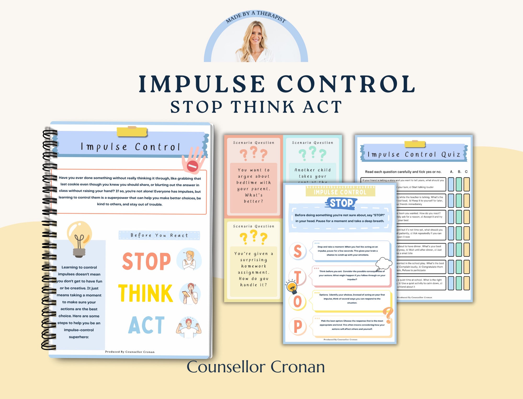 Impulse Control Workbook for Kids and Teens