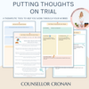 Putting Your Thoughts On Trial Worksheet - Thought Challenging Worksheets.