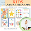 Kids Coping Skill Flash Cards. Self-Regulation.