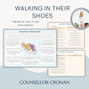 Walking in their shoes. A therapeutic tool to help with feelings of empathy.