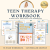 Teen Therapy Workbook - 76 Pages