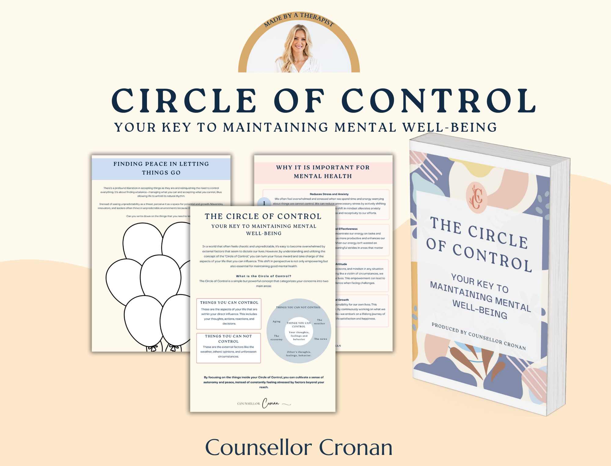 Circle of Control Workbook. Let go of things outside of your control.