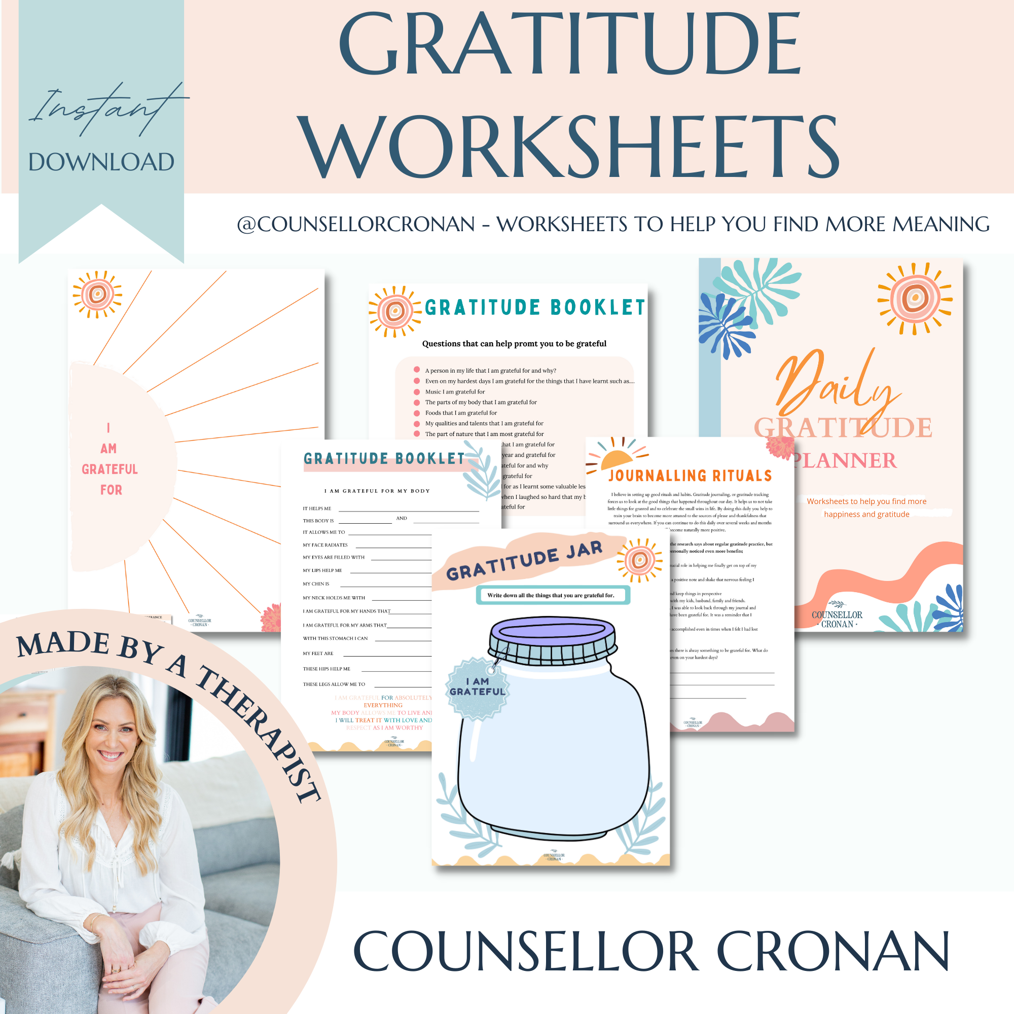 Gratitude Workbook. Find Your Happiness worksheets