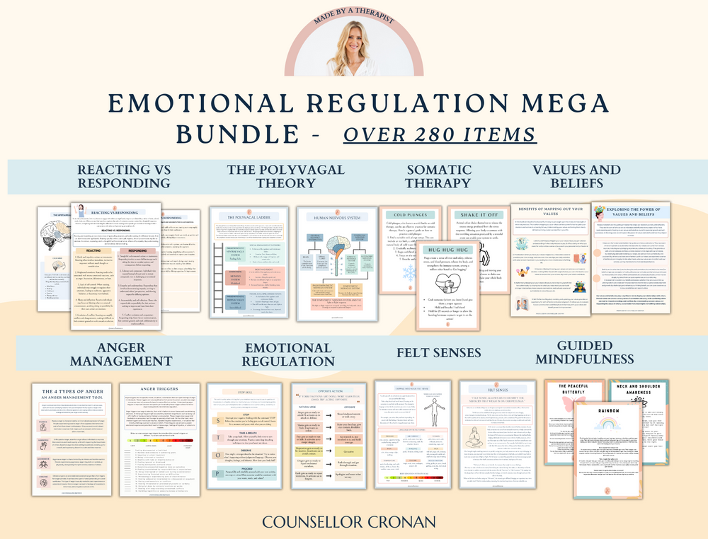 Emotional Regulation Mega Bundle. Self-regulation. Self-Care