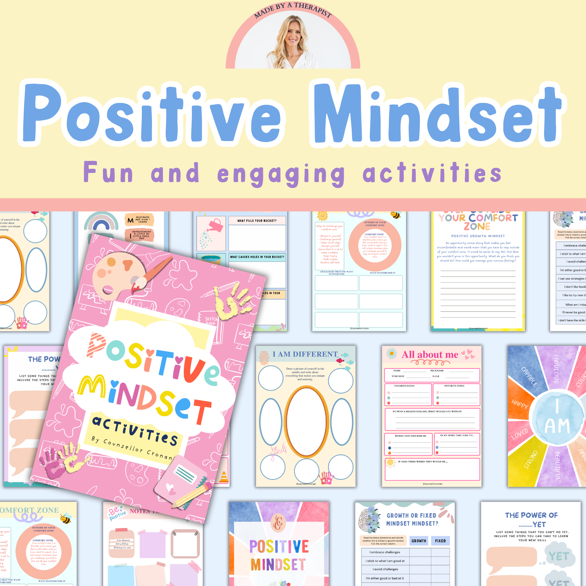 Growth Mindset Workbook. Improve Your Self-Esteem.