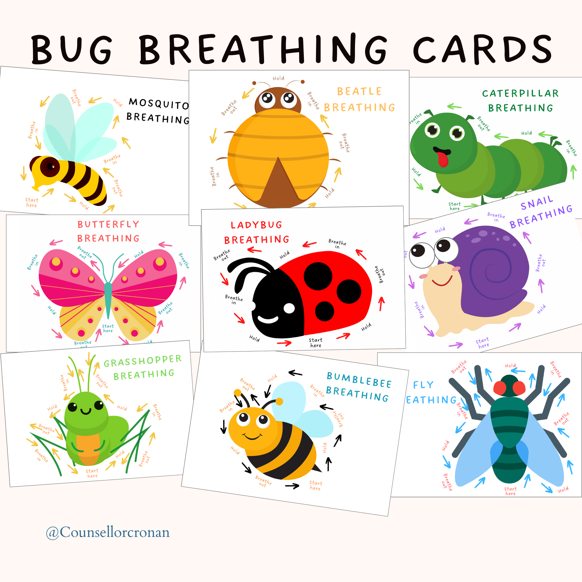 Bug Breathing Mindfulness Cards