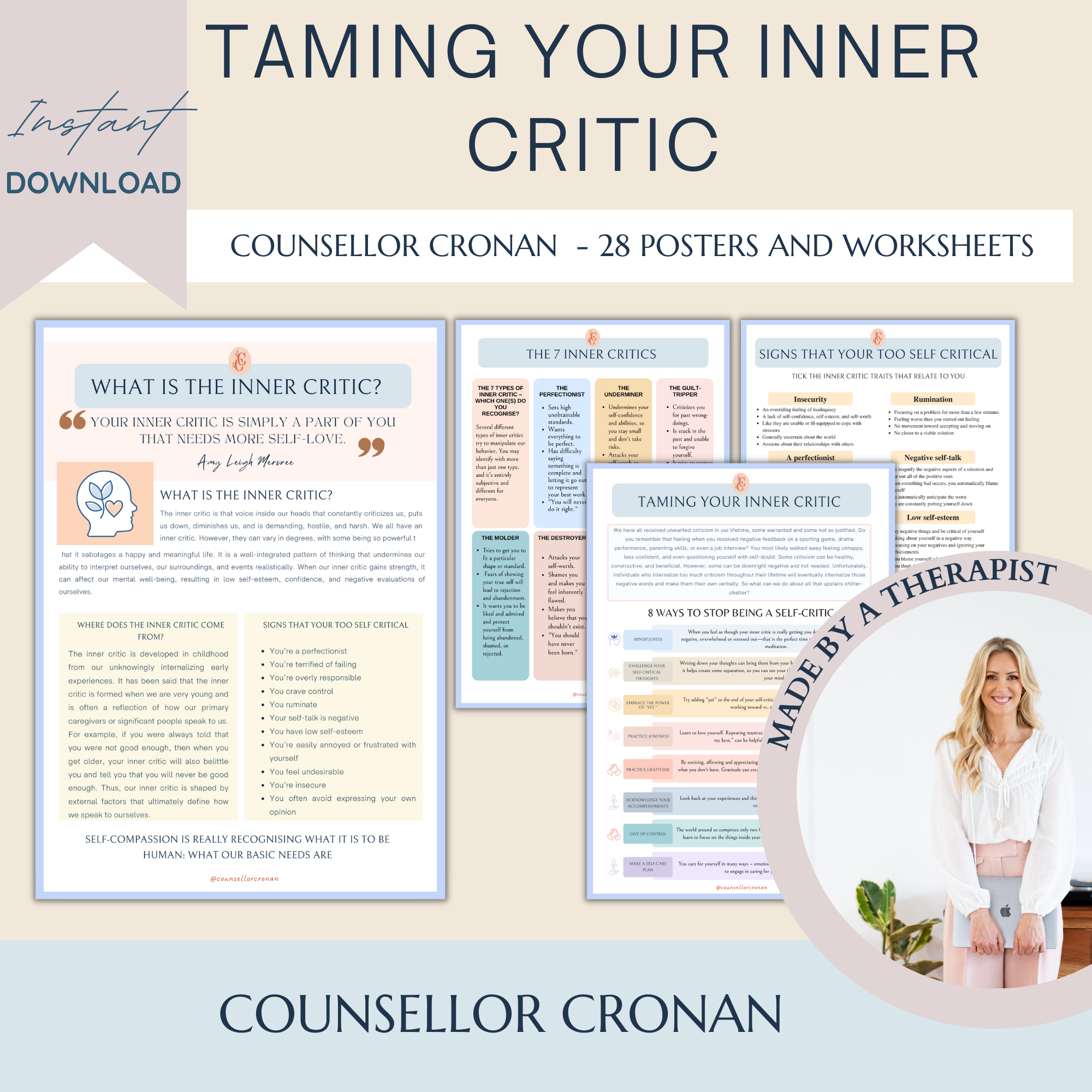 Inner Critic Workbook. Inside That Mean Voice Inside Your Head.