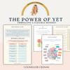 The Power Of Yet. Growth mindset Worksheets.