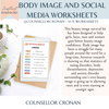 Social Media Survival Kit. Body Image Worksheets.