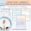 Sobriety resource mega bundle, relapse prevention. Addiction Worksheets