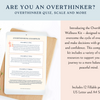 Overthinking Workbook for personal growth and development.