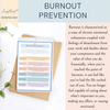 Burnout and Prevention Resource Pack - Stress Management Worksheets.