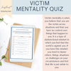 Victim Mentality Quiz, Healthy Mindset, Self-exploration.