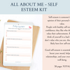 Self-Esteem workbook. All About Me, Values and Self-Identity.