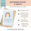 Affirmation Cards. Self-Esteem Boost Flashcards