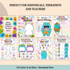 Worry Monsters. Anxiety Coping Skill Tool for Kids