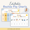 Editable Routine Charts - Morning And Afternoon