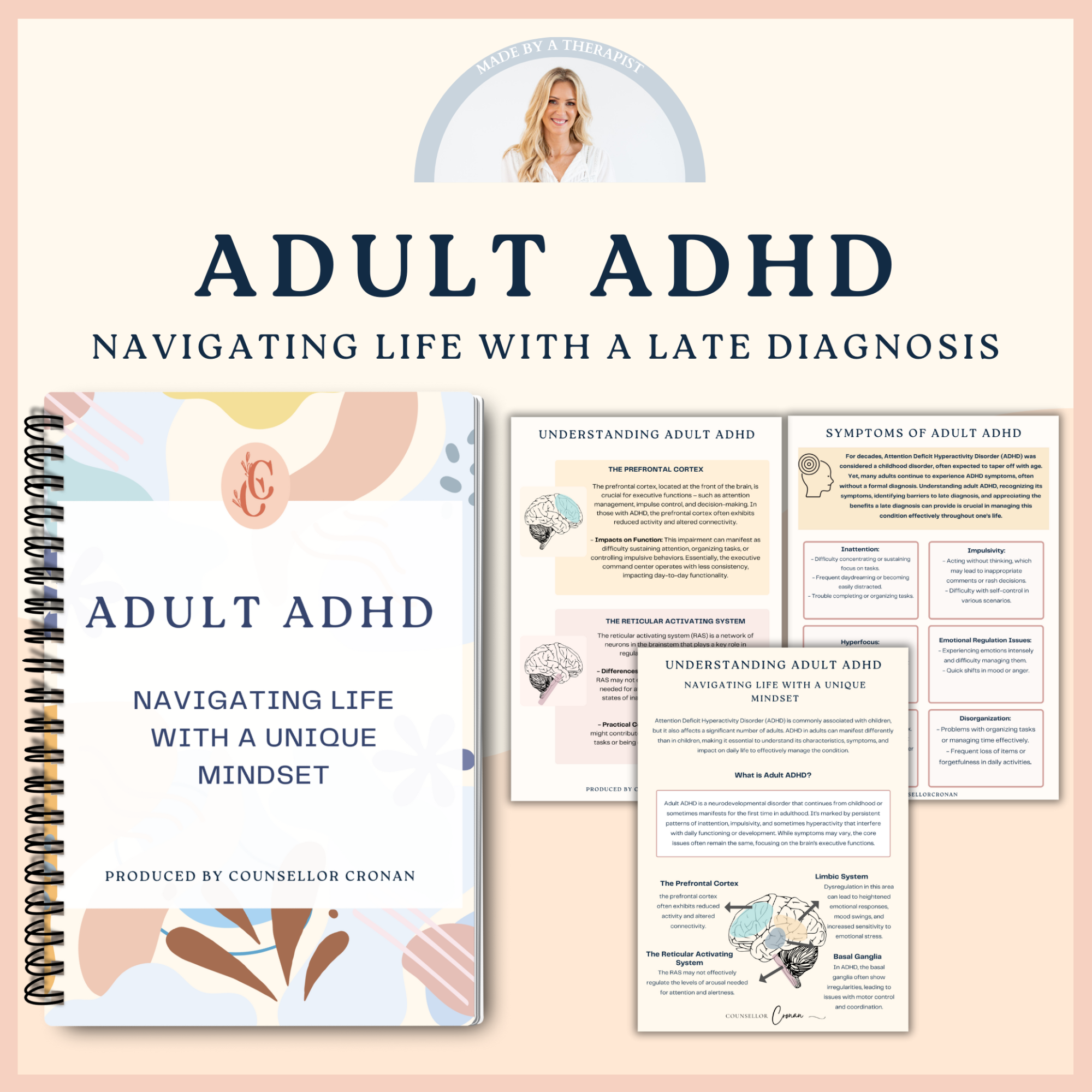 ADHD Therapy Workbook - Adhd Planner