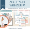 Acceptance and Commitment Therapy Mega Bundle Worksheets ACT.