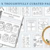 Art Therapy Worksheets. Social Emotional Regulation Tools.