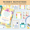 Worry Monsters. Anxiety Coping Skill Tool for Kids