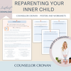 Inner-child wounds workbook bundle, Reparenting inner-child, Attachment wounds