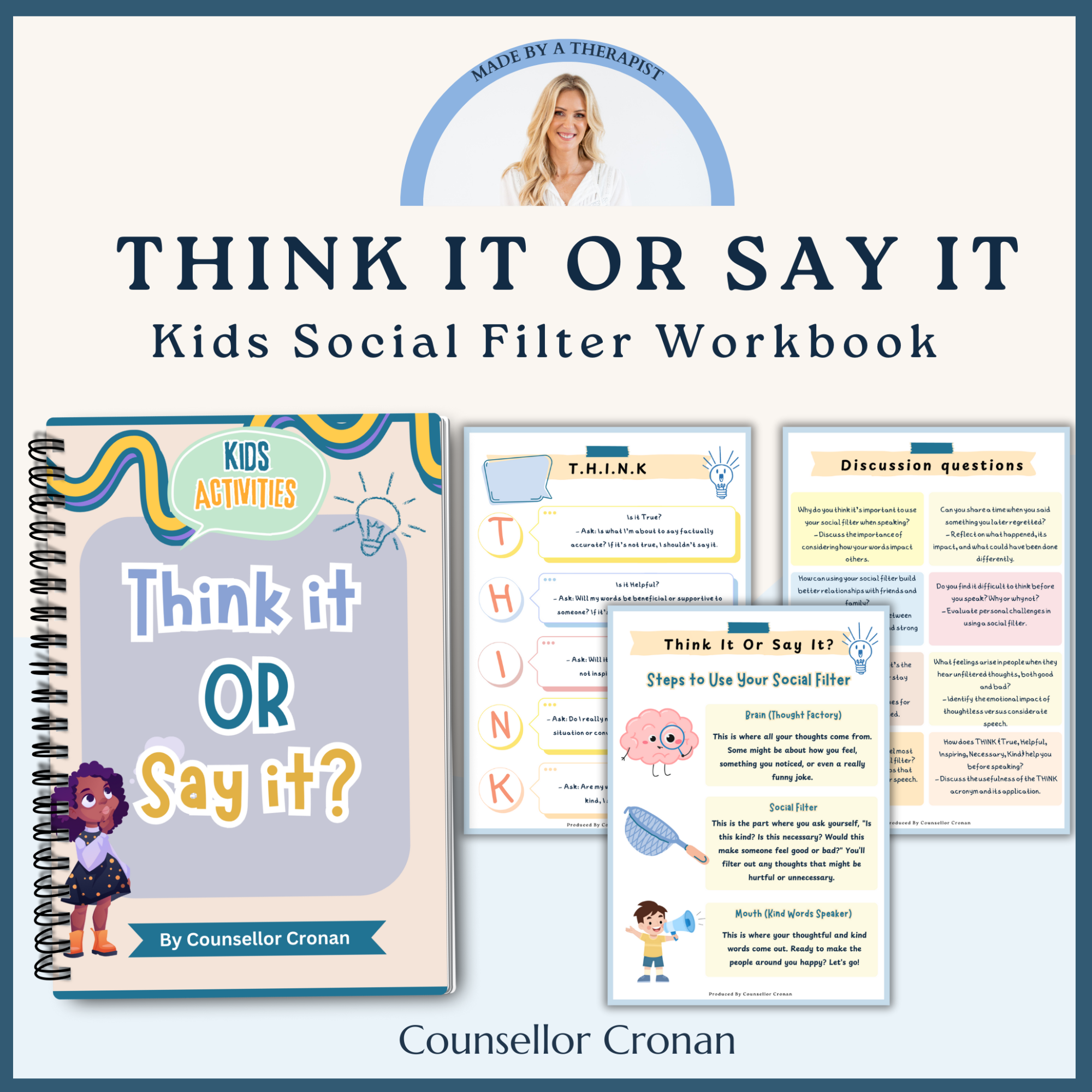 Think it or say it -  A social filter Workbook