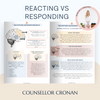 Responding Vs Reacting Worksheets. Conflict Resolution.