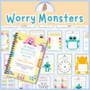 Worry Monsters. Anxiety Coping Skill Tool for Kids