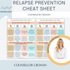 Sobriety resource mega bundle, relapse prevention. Addiction Worksheets