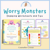 Worry Monsters. Anxiety Coping Skill Tool for Kids