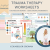 Therapy worksheet bundle, psychology resources