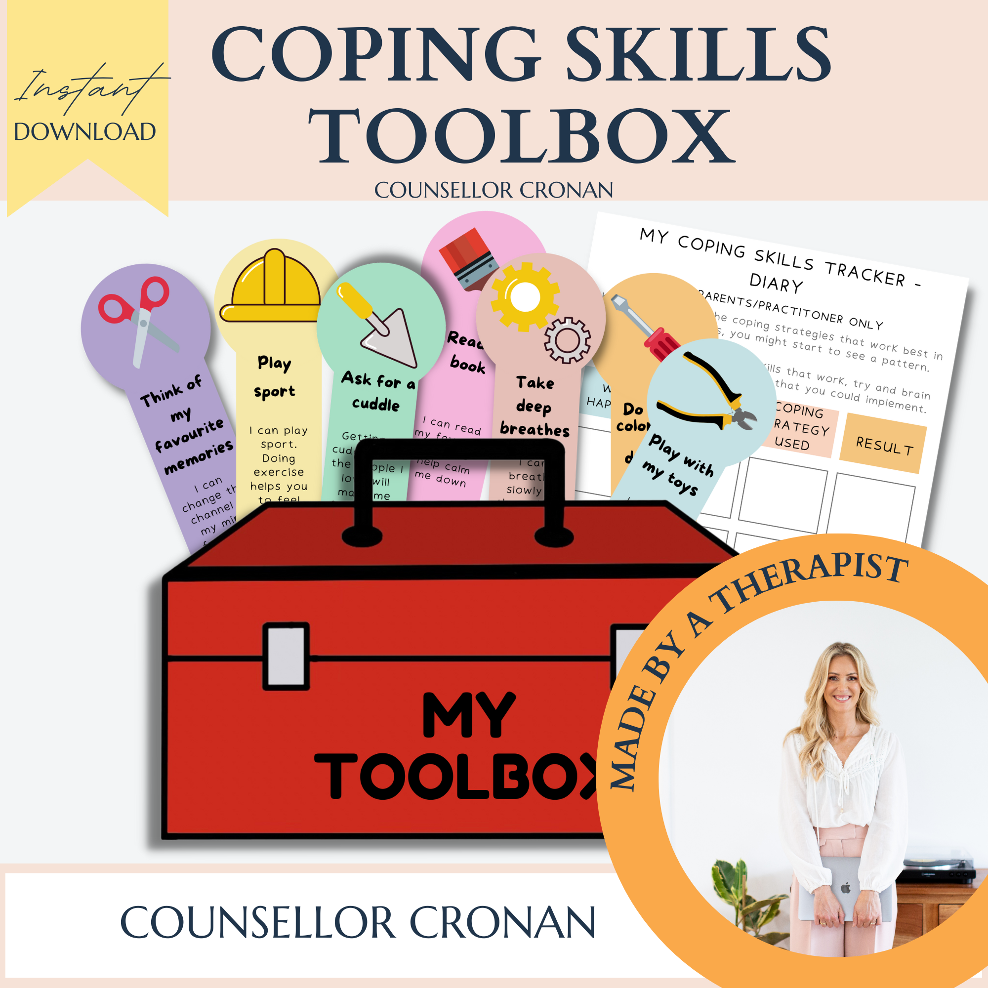 Kids Anxiety Toolbox Digital Download