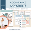 Therapy worksheet bundle, psychology resources