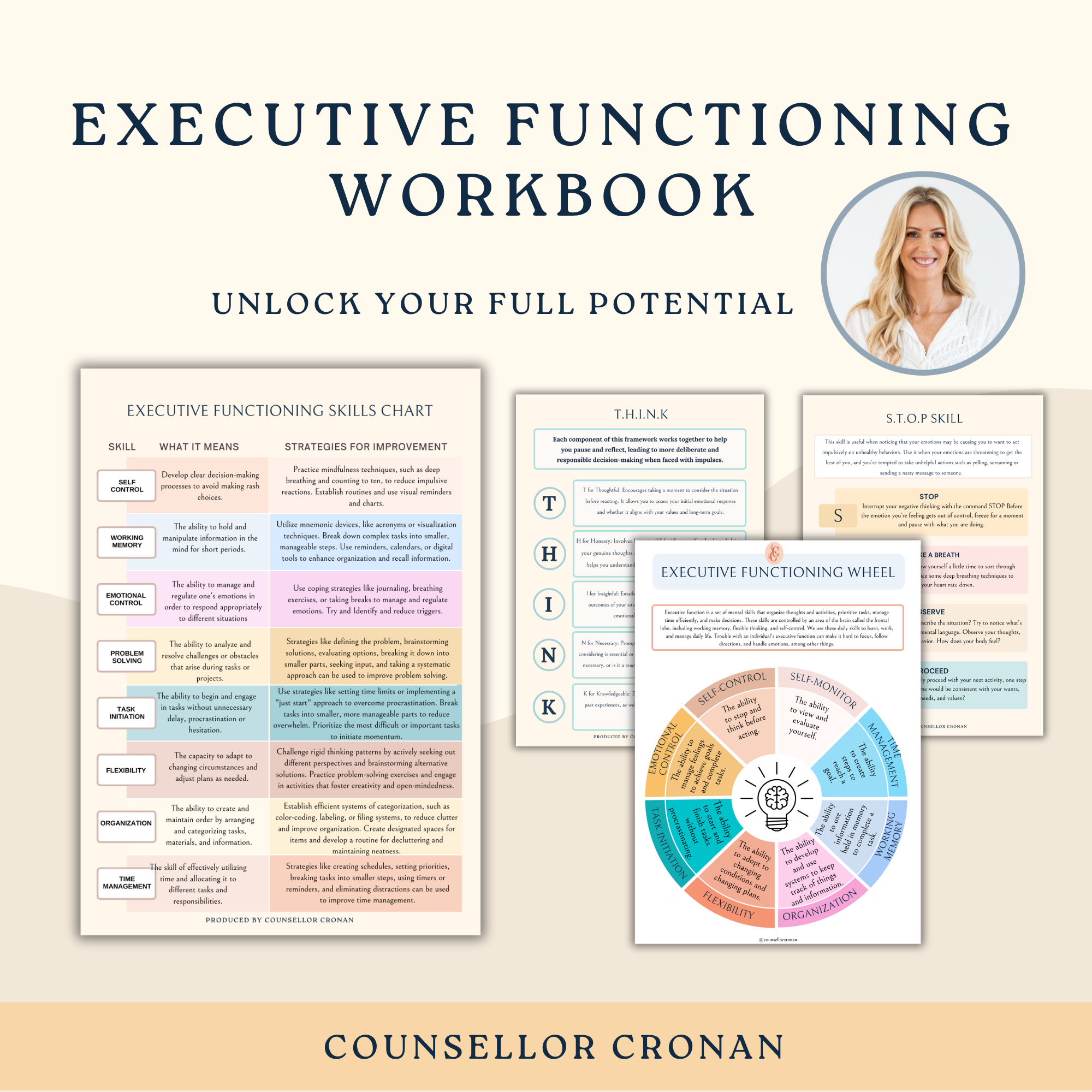 Executive Functioning Workbook - Unlock Your Full Potential