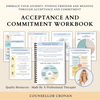 Acceptance and Commitment Therapy Mega Bundle Worksheets ACT.