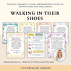 Walking in their shoes perspective taking, and empathy-provoking worksheets. Kids group therapy