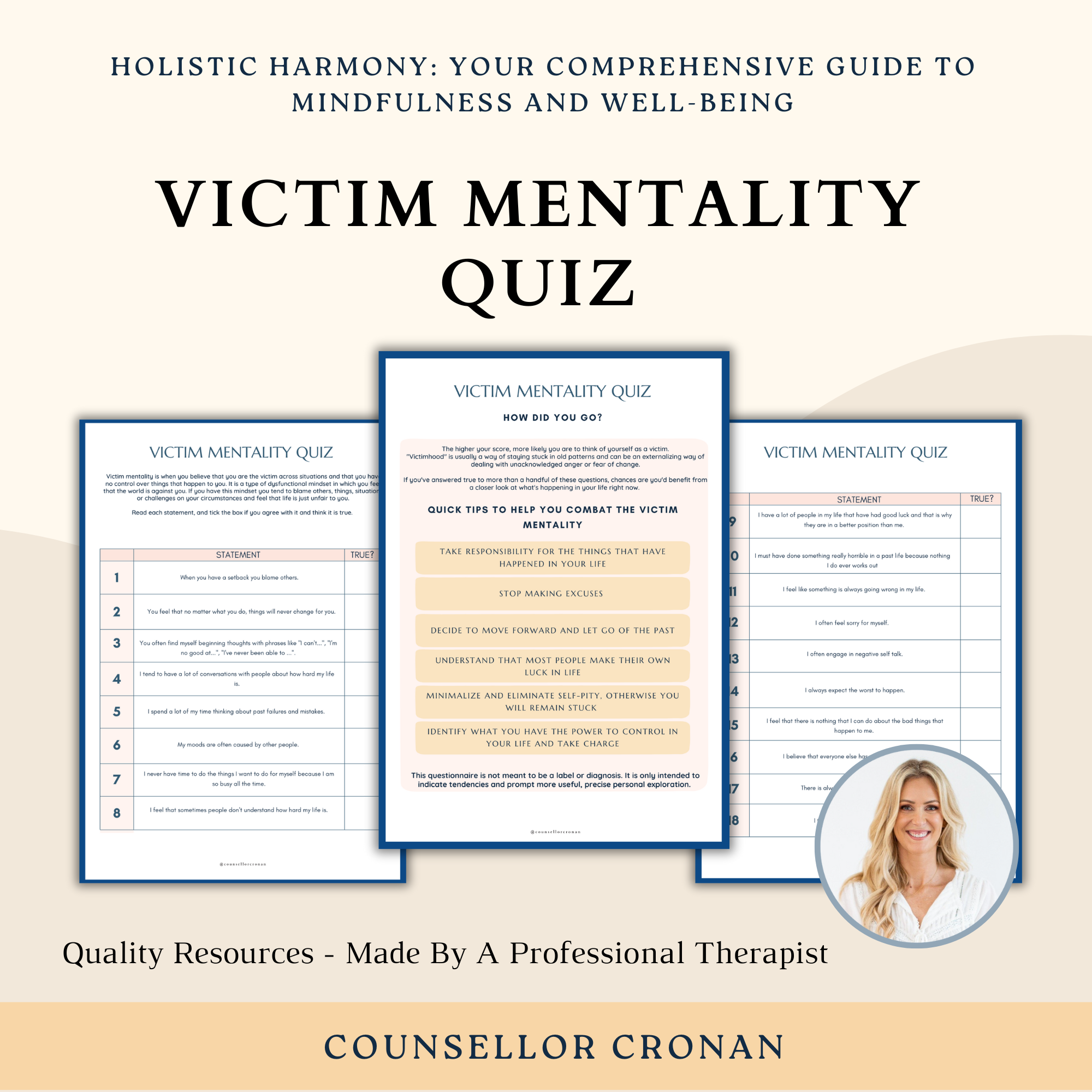Victim Mentality Quiz, Healthy Mindset, Self-exploration.