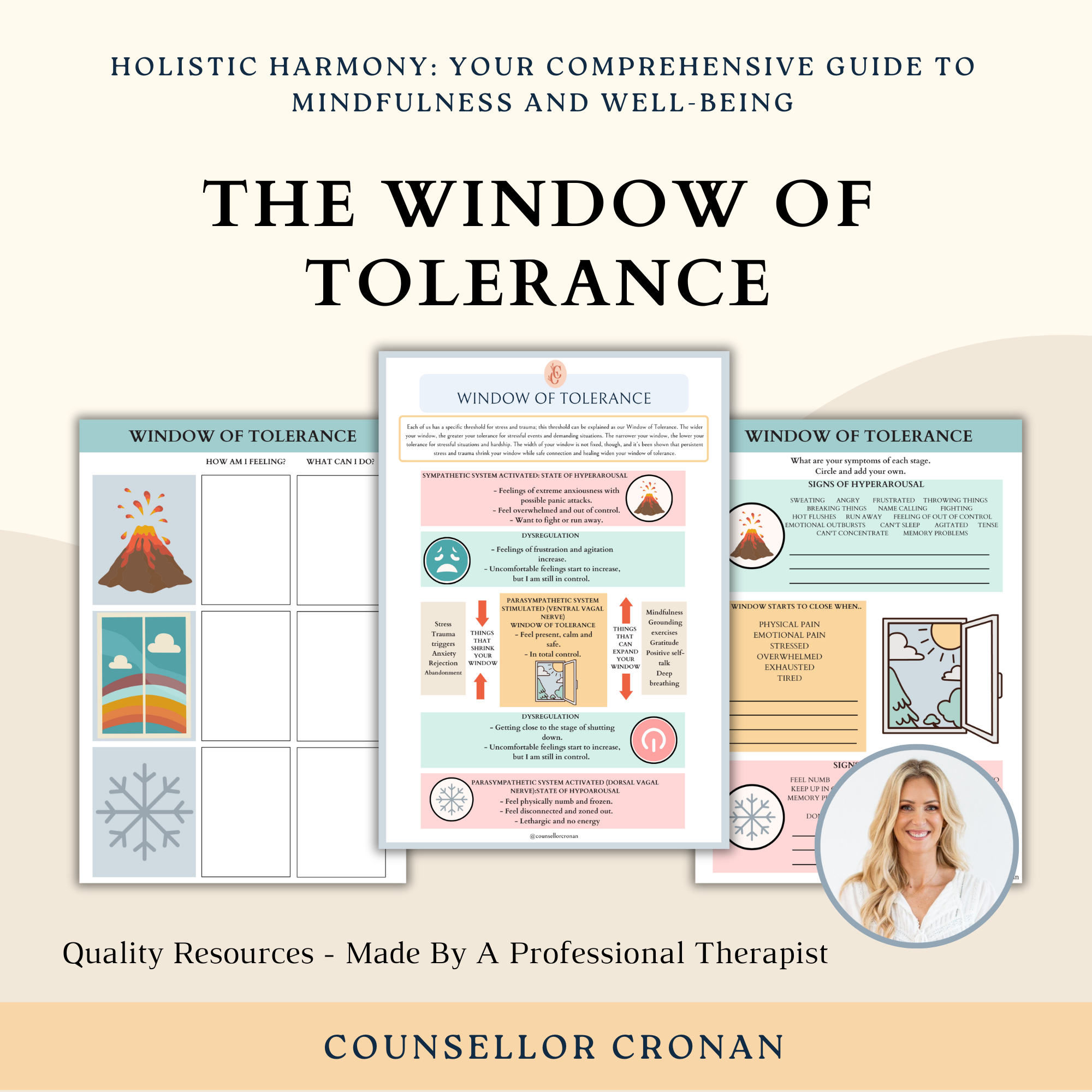 Window of Tolerance - Understanding Your arousal States. – Counsellor ...