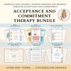 Acceptance and Commitment Therapy Mega Bundle Worksheets ACT.
